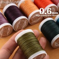 2021 Round Waxed Thread for Leather Craft Sewing Polyester Cord Wax Coated Strings Braided Wallet Saddle DIY Bag Shoes 0.6mm