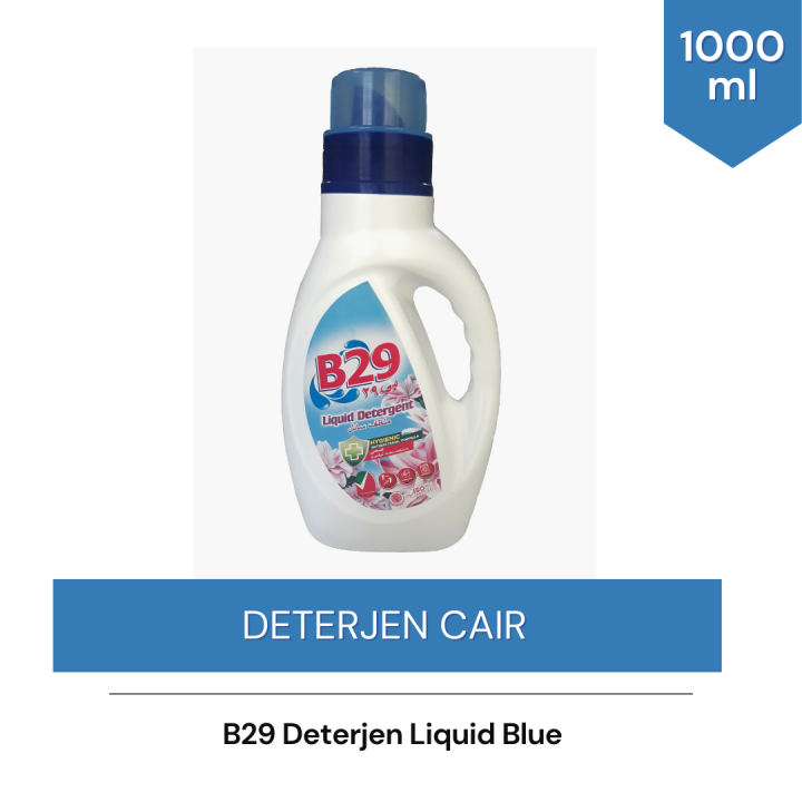 B29 LIQUID DETERJEN BIRU 1 LITER BOTOL / SABUN CUCI CAIR UNTUK PAKAIAN
