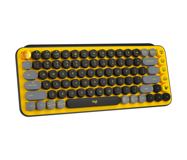 logitech-pop-keys-mechanical-wireless-keyboard-blast-yellow-คีย์บอร์ดไร้สาย-แป้นภาษาไทย-ภาษาอังกฤษ-ของแท้-ประกันศูนย์-1ปี