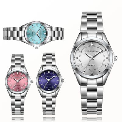 （A Decent035）CHRONOSWomen WatchLadies FashionWristwatchMovement Stainless Steelfor Female Girlfriend