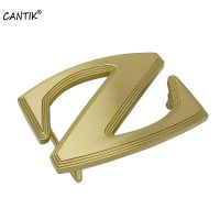 CANTIK Mens Solid Copper Belt Buckles Z Letter Belts Smooth Style Buckle for 36-39mm Width Belt Strap Free Shipping BRCAK065