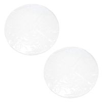 2X Splat Mat for Under High Chair/Arts/Crafts Kids Toddler Washable Large Waterproof Round Clear Chair Floor Protector