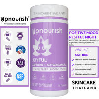 Upnourish Joyful Organic Ashwagandha Saffron Supplements with Probiotics 30 Capsules