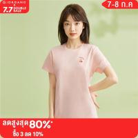 GIORDANO Women T-Shirts Summer Drinks Print Relaxed Tee 100% Cotton Crewneck Short Sleeve Simple Fashion Casual Tshirts 05393384