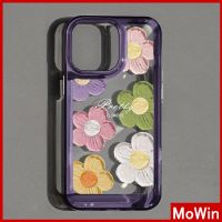 Mowin - เข้ากันได้สำหรับ เคสไอโฟน เคสไอโฟน11 เคส iphone 11 สำหรับ iPhone 14 Pro Max เคสไอโฟนเคสอะคริลิกเคสแข็ง HD เคสใสชุบปุ่มกันกระแทกดอกไม้สีม่วงสีดำเข้ากันได้สำหรับ iPhone 13 Pro max 12 Pro Max 11 xr 7plus 6splus