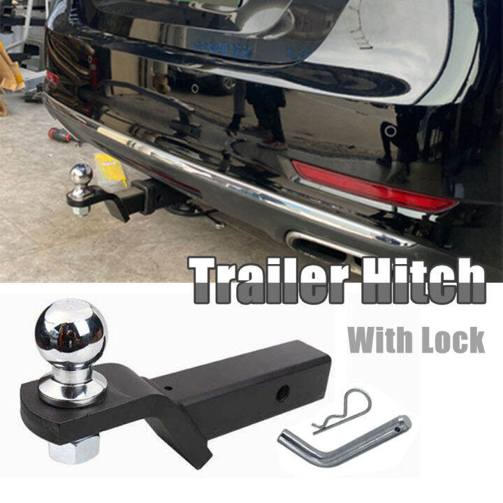 【With Lock】2inch Drop Towbar Tow Bar Ball Mount Tongue Hitch Trailer