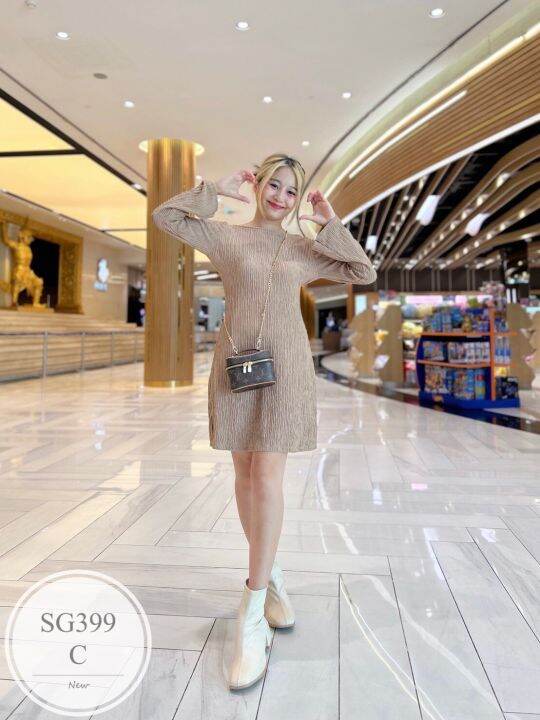 ml399-เดรสเว้าหลัง-เนื้อผ้านิ่มยืดได้เยอะ-ใส่สวยผ้าทิ้งตัว-ไม่ต้องรีด-ใส่สบายได้ทุกโอกาส-สี-6-สี-ฟ้า-ดำ-น้ำตาล-ขาว-ชมพู-เขียว-อก-bust-32-36-เอว-waist-26-32-สะโพก-36-40-ยาว-length-33-ผ้าท๊อฟฟี่