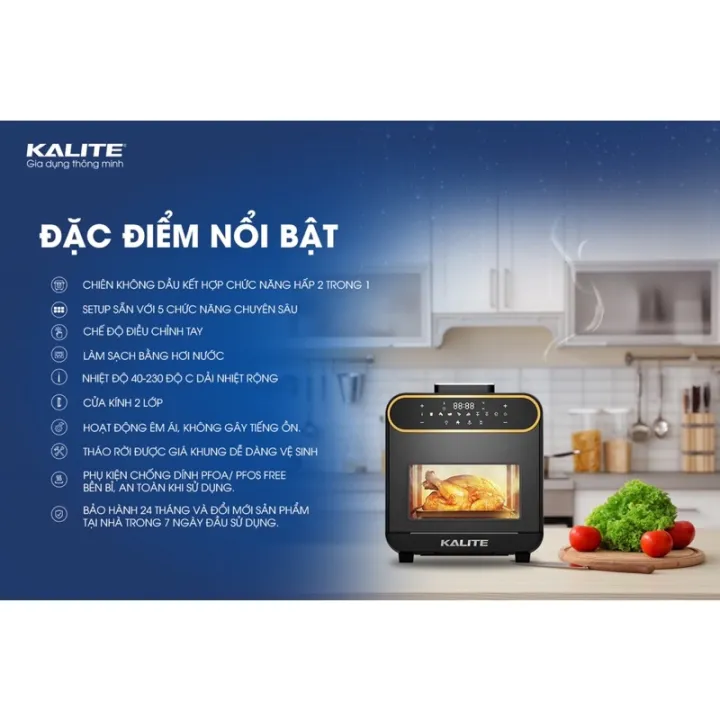 NỒI CHIÊN HƠI NƯỚC KALITE STEAM PRO