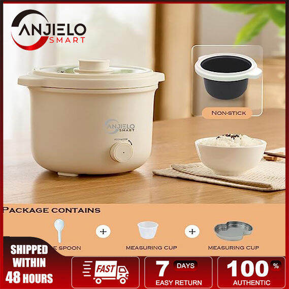 Rice Cooker Small with Rice Steamer NonStick Removable Rice Bowl Mini