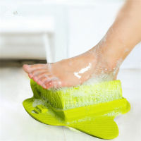 Foot Scrubber Brush Shower Skin Exfoliator Scrubber with Soft and Stiff Bristles Dry Callus Sole Scrub Feet Cleaner for Bathtub