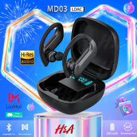 ZNP MD03 headphone blue Bluetooth earphone blue Bluetooth genuine navigation design ear dangle fitness Sir sound rail comfy 360 degree the fight on lasting Bluetooth 5.0 earphone blue Bluetooth ู top headphone player Bluetooth Wireless SA headphone