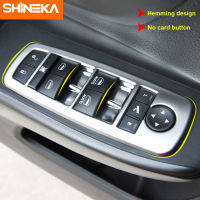 SHINEKA Car Interior Window Switch Button Decoration Cover Stickers for Jeep Cherokee for Grand Cherokee for Dodge Durango 2011+