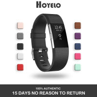 Hoyelo Watchband For Fitbit Charge 2 Wrist Strap Smart Watch Band Strap Soft Wristband Replacement Smartwatch Band for Women Men