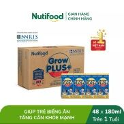 HSD T5-2022 Kèm Thẻ Cào Thùng 48 Hộp SBPS NutiFood Grow Plus+ xanh 180ml