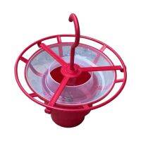 Hummingbird Feeder Outdoor Bird Bath Heater Hook Feeder Bird Drinker (เครื่องทำความร้อนสีแดง-ไม่มี Feeder) US Plug