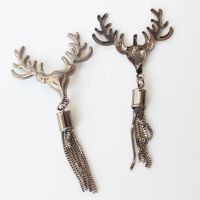 【CW】 Diy Tassel Hanging Clasp Buckle Hardware Metal Decoration Fawn Horns Accessories