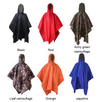 【cw】3 in 1 Waterproof Raincoat Uni Rain Jacket Poncho Raincoat Awning Motorcycle Poncho Picnic Mat for Outdoor Hiking Climbing 【hot】