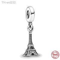 925 Sterling Silver Beads Paris Eiffel Tower Dangle Charms Fits Pandora Bracelet for Women Bracelet Jewelry Making Wholesale