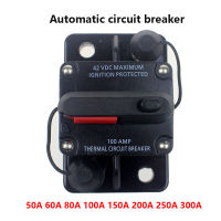 กันน้ำ Circuit Breaker 12V 24VDC 50A 60A 80A 100A 150A 200A 250A 300A AMP รถสวิทช์อัตโนมัติฟิวส์รีเซ็ต Circuit Breaker-caicai store