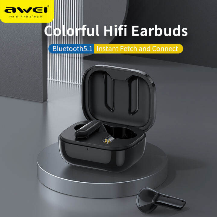 Awei T36 TWS PRO Mini Wireless Bluetooth Earbuds Smart Noise Canceling