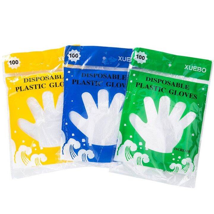 Timy 100Pcs/Pack High Quality Disposable Plastic Gloves Lazada PH