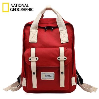 National Geographic กระเป๋าสะพายเดินทางกระเป๋าเป้สะพายหลังหญิงกีฬากลางแจ้งแฟชั่นชายกระเป๋ากันน้ำ Big คู่นักเรียน 2022