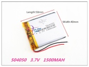504050 3.7V 1500MAH Lithium Polymer LiPo Rechargeable Battery For Mp3 DVD
