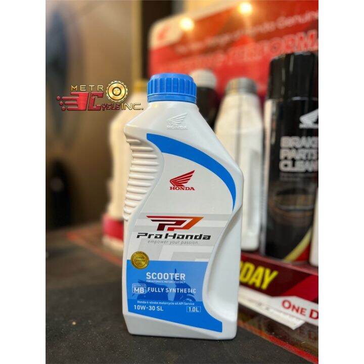 Honda Genuine Fully Synthetic AT Scooter Engine Oil 1 Liter Blue Cap