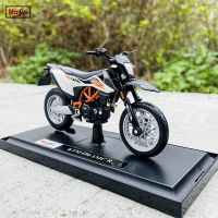 Maisto 1:18 KTM 690 SMC R โมเดลรถยนต์หล่อแบบคงที่ของเล่นอัลลอยรถจักรยานยนต์คอลเลกชันของแท้