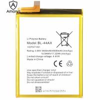 Amorus For Infinix Note 4 Pro X571 3.85V 4400mAh Li-ion Polymer Battery Assembly Part (Encode: BL-44AX) (without Logo)