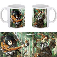 2021 Attack on Titan Coffee Mug 350ml ceramic Anime home milk tea cups and mugs Travel Cartoons Gift for friends