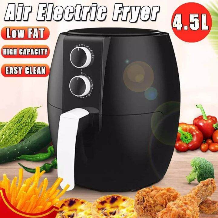 Air Fryer 4.5L Dry Machine with NonStick Coating Liner And Integrated
