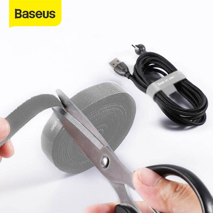 Baseus Cable Organizer Nylon USB Cord Wire Winder Clip HDMI Cable