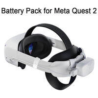 ชุดแบตเตอรี่สำหรับ Meta Quest 2 /Oculus Quest 2 /Meta Quest Pro ชาร์จได้แบบพกพาชุดแบตเตอรี่แบตเตอรี่เสริม6000MAh สำหรับเวลาเล่นพิเศษ3ชั่วโมงน้ำหนักเบาและรักษาความสมดุลของเคาน์เตอร์