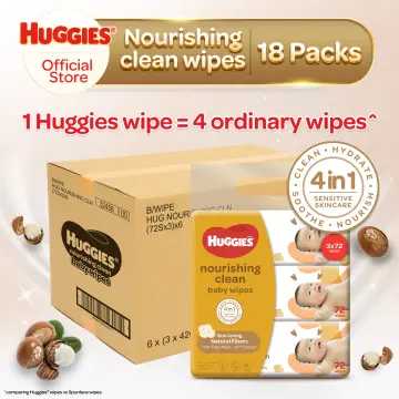 Huggies nourishing clean store wipes