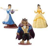 3ชิ้น/เซ็ต5-10ซม. เจ้าหญิงความงามและสัตว์ Belle การ์ตูนPVC สะสมตุ๊กตาขยับแขนขาได้โมเดลตุ๊กตาของเล่นเด็ก