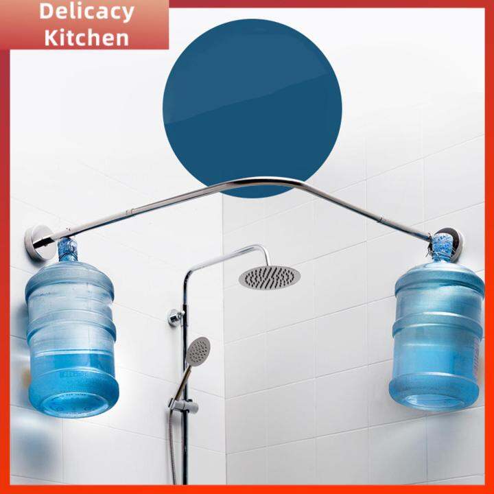 Delicacy Kitchen Adjustable Curved Shower Curtain Rod Bathtub Corner