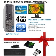 High quality Đồng Bộ Dell Optiplex 990 (Core i3 2100 4G 250G ) Màn hình Dell 18.5inch Wide Led Tặng Bàn phím chuột Dell USB Wifi Bàn di chuột - Hàng Nhập Khẩu thumbnail