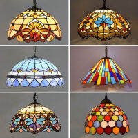 Vintage Tiffany จี้ไฟเมดิเตอร์เรเนียน Baroque Sned Gl แขวนโคมไฟ Led โคมไฟห้องครัว Home Loft Decor