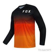 【hot】❆  Mens Downhill Jersey MTB Motorcycle Mountain T-Shirts Off-Road Sleeve Cycling Clothing FOX TELEYI