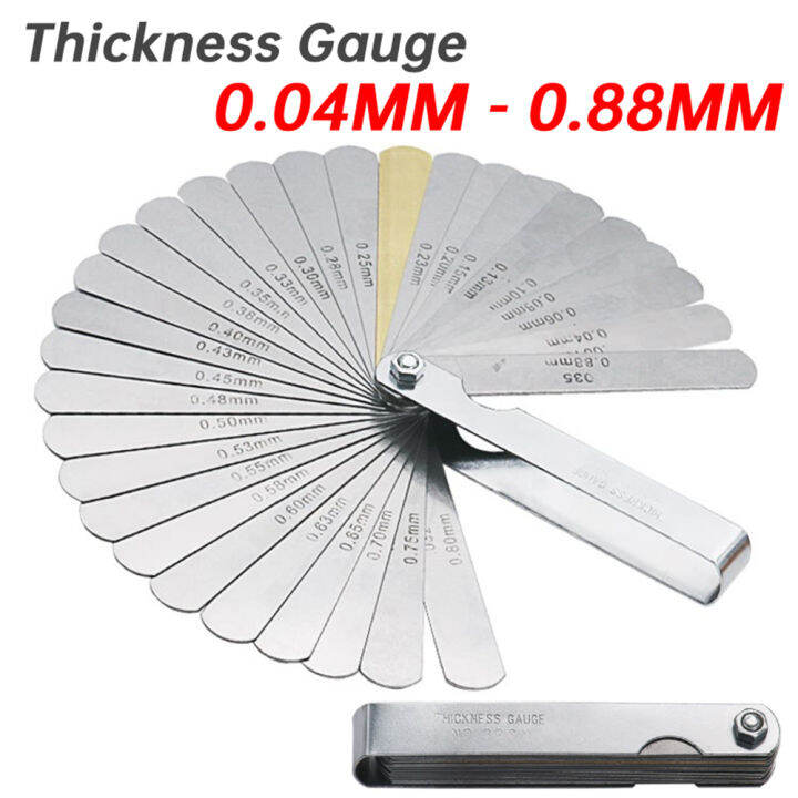 laaqgu 32 Blades Metric Thickness Gauge Set Tappet Valve Feeler Gauge