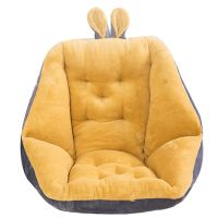 Office Chair Backrest Cushion Thicken Plush Warm Dining Chair Lounge Settle