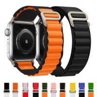 Alpine Loop Band untuk Apple Watch Strap 49Mm 44Mm 40Mm 45Mm 41Mm 42Mm 38Mm Nylon Bracelet Belt IWatch Series Ultra 8 7 6 5 4 3 Se