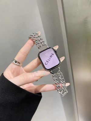 【Hot Sale】 Suitable for AppleWatch8 apple watch iwatch678 generation fragrance double chain strap