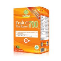 Natwell Fruit C 700 Plu Kaow แนทเวลล์ ช่วยเสริมภูมิต้านทาน ลดภูมิแพ้ ปรับสมดุล จำนวน 1 กล่อง บรรจุ 10 ซอง (15239)