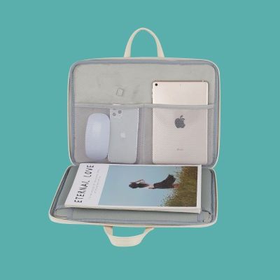 AUOVIEE กระเป๋าแล็ปท็อปหมีน่ารัก,ขนาด11 12 13 14 15.6นิ้วเคสใส่ MacBook Air Pro กระเป๋าถือเคสแท็บเล็ต PC สำหรับ XiaomiTH