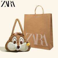 Zara229 Chichiti กระเป๋าผู้หญิงผ้ากำมะหยี่น่ารัก,กระเป๋าสะพายไหล่ขนสัตว์ความจุมากนักศึกษาวิทยาลัยกระเป๋าชั้นเดินทาง