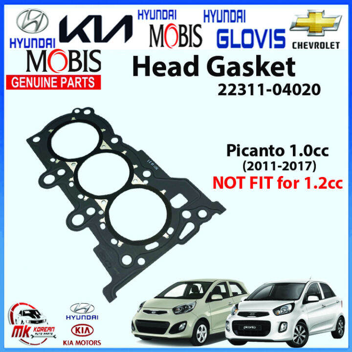 [GENUINE] Head Gasket(Steel) for Picanto(20112017). 1.0cc. Gasoline