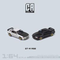 คูลอาร์ต1:64 GT-R นิสสัน R32สีขาว/ดำจำกัด500ของสะสมโมเดลรถยนต์หล่อขนาดเล็ก