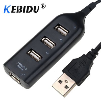 Kebidu ฮับ ​​USB Universal USB 4พอร์ตพร้อมสายมินิความเร็วสูงรูปแบบซ็อกเก็ตฮับสายตัวแยกคอมพิวเตอร์อะแดปเตอร์สำหรับแล็ปท็อปชิ้น